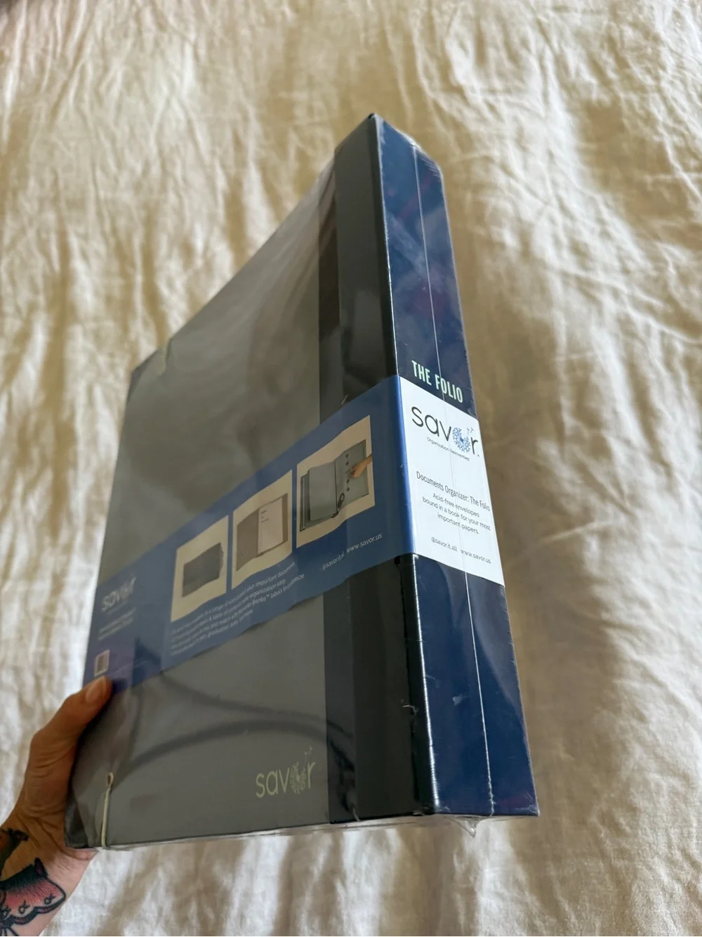 NWT Savor Document Organizer Folio in Slate Gray